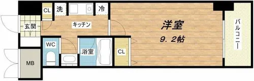 アリヴィオ夕陽ヶ丘【13階】の間取り