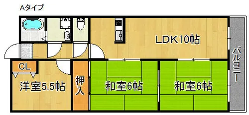 リブ泉南【5階】の間取り