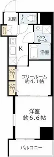 レジュールアッシュ梅田AXIA【6階】の間取り