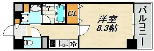 リアライズ神戸長田【2階】の間取り