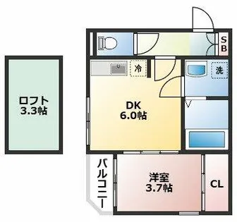 OKASIN6931【302号室】の間取り