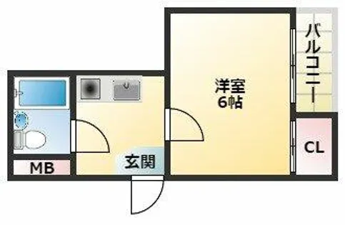 サンコーハイツ【4階】の間取り