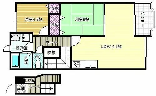 コモド・アビターレ【2階】の間取り