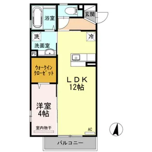 パークサイドカーサ【3階】の間取り
