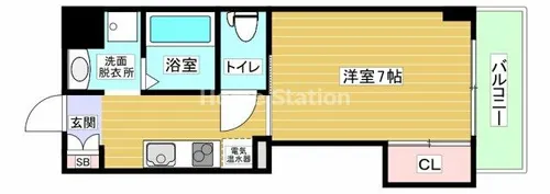 大阪府大阪市福島区鷺洲5丁目【マンション】の間取り