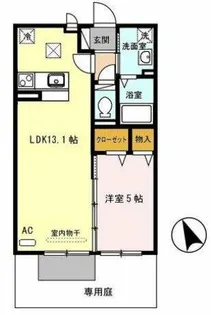 エルスール【202号室】の間取り