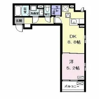 サニーフラット【1階】の間取り