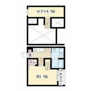 ASTERIA金山【1階】の間取り