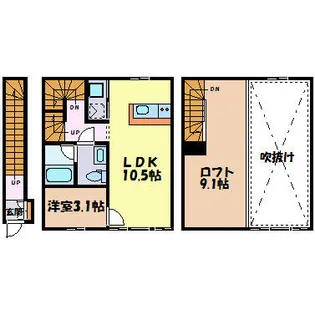 コレクション御器所【2階】の間取り