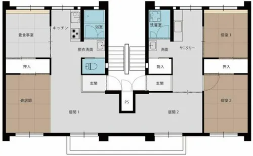 公社賃貸SMALIO 香里三井B【22-305号室】の間取り