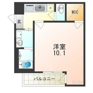 仁徳夕雲町2番館【1階】の間取り