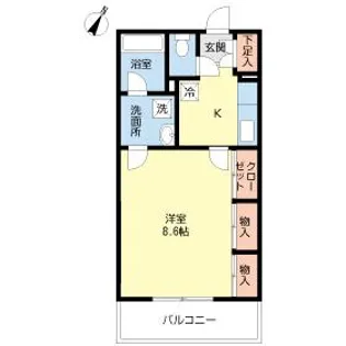 フィオーレ弐番館【0202号室】の間取り