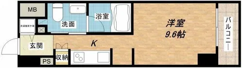 アーデンタワー南堀江【3階】の間取り