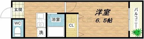 1Kの間取り画像