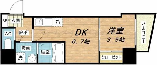 セレニテ梅田EST【2階】の間取り