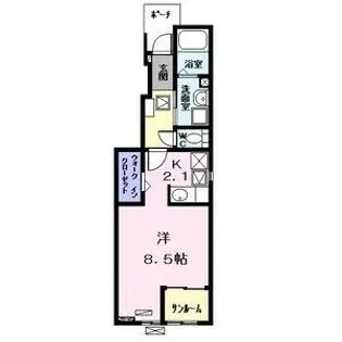 ジュネス【101号室】の間取り