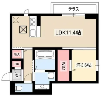 メゾン太閤【1階】の間取り