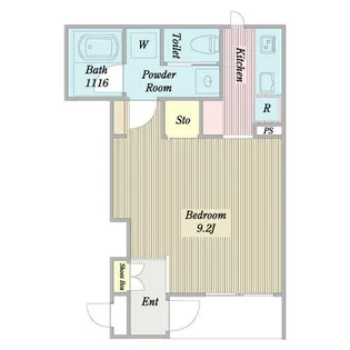 フルーク【0102号室】の間取り