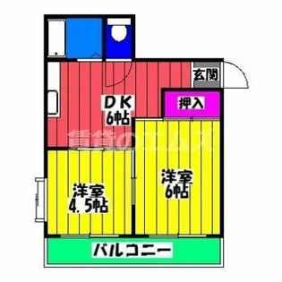 ハイツT5【101号室】の間取り