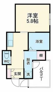 グランエスコート淀川【1階】の間取り