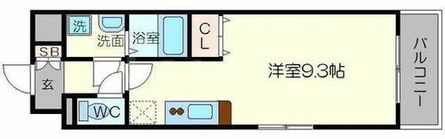 エクセレント上新20【6階】の間取り
