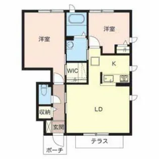 シャーメゾン上野田【1階】の間取り