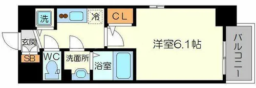 エスリード新大阪グランゲートノース【5階】の間取り