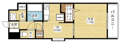 アクアスイート新大阪【6階】の間取り