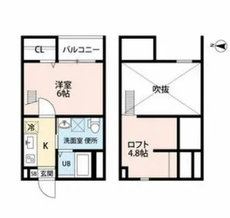 SUNFALD【2階】の間取り