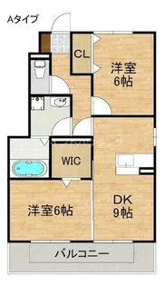 2DKの間取り画像