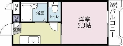 ユースハイツMD【3階】の間取り
