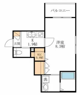 フェリーチェディモーラ【302号室】の間取り
