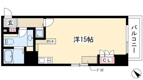 アル・ドゥ・6【0503号室】の間取り