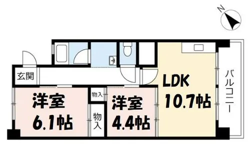 尾上【10階】の間取り