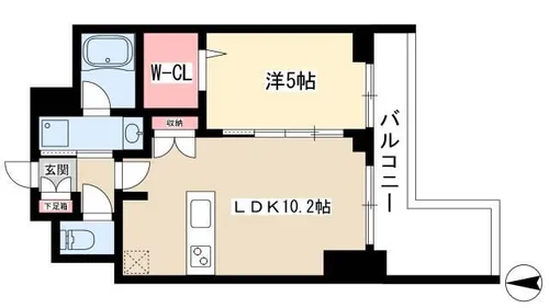 プレサンス丸の内城雅【0807号室】の間取り