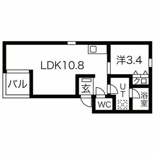 Neo港楽【1階】の間取り