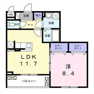 エアリーガーデン【2階】の間取り