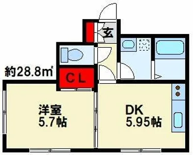 パワーズ116【2階】の間取り