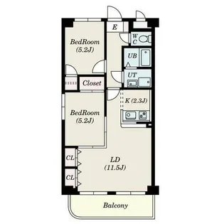 愛知県名古屋市港区小碓4丁目【マンション】の間取り