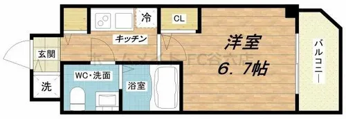 S-RESIDENCE北浜【11階】の間取り