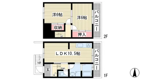 神戸西壱番館ハウスA棟【A01号室】の間取り