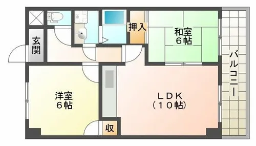 ジョイフル明和【2階】の間取り