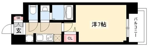 ファステートNAGOYA今池バレンシア【703号室】の間取り