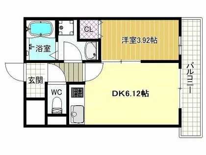 FREEDOM residence松原上田Ⅱ【7階】の間取り