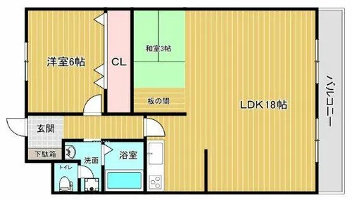 メゾン竹原【105号室】の間取り