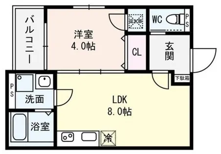大阪府寝屋川市香里北之町【アパート】の間取り