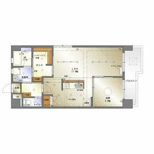 矢野マンション【6階】の間取り