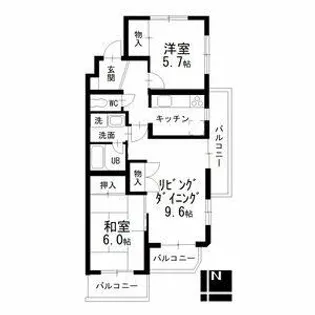 ヒルトップ東山【2階】の間取り