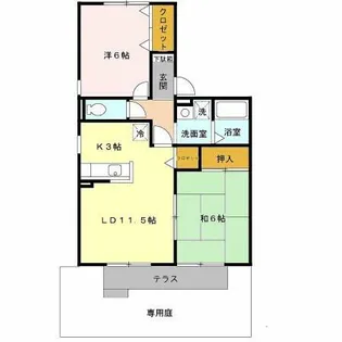 カサグランデ【1階】の間取り