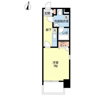 グロワール天神(GLOIRE)【0501号室】の間取り